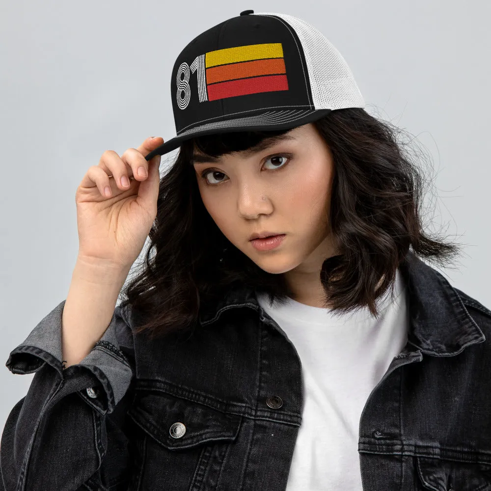 81 - 1981 Retro Style Richardson 112 Trucker Hat for Men Women