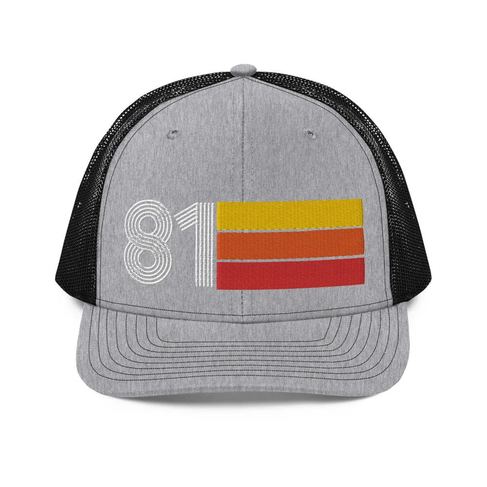 81 - 1981 Retro Style Richardson 112 Trucker Hat for Men Women