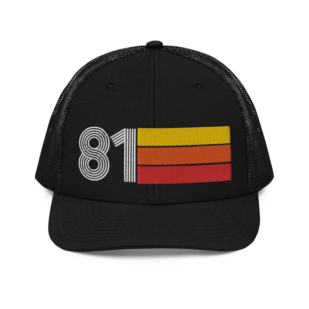 81 - 1981 Retro Style Richardson 112 Trucker Hat for Men Women