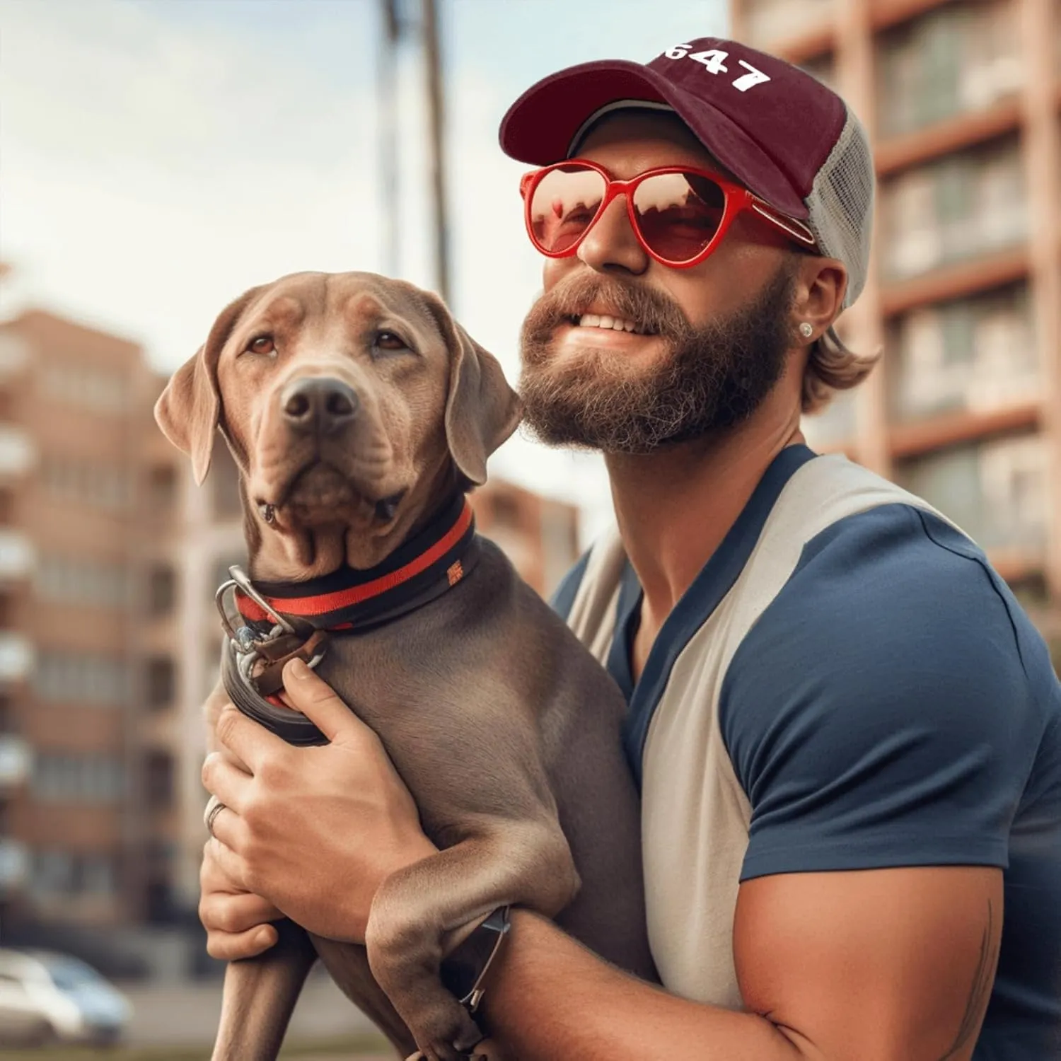 8647 Hat Trucker Hat Men Vintage Mesh Baseball Cap for Summer