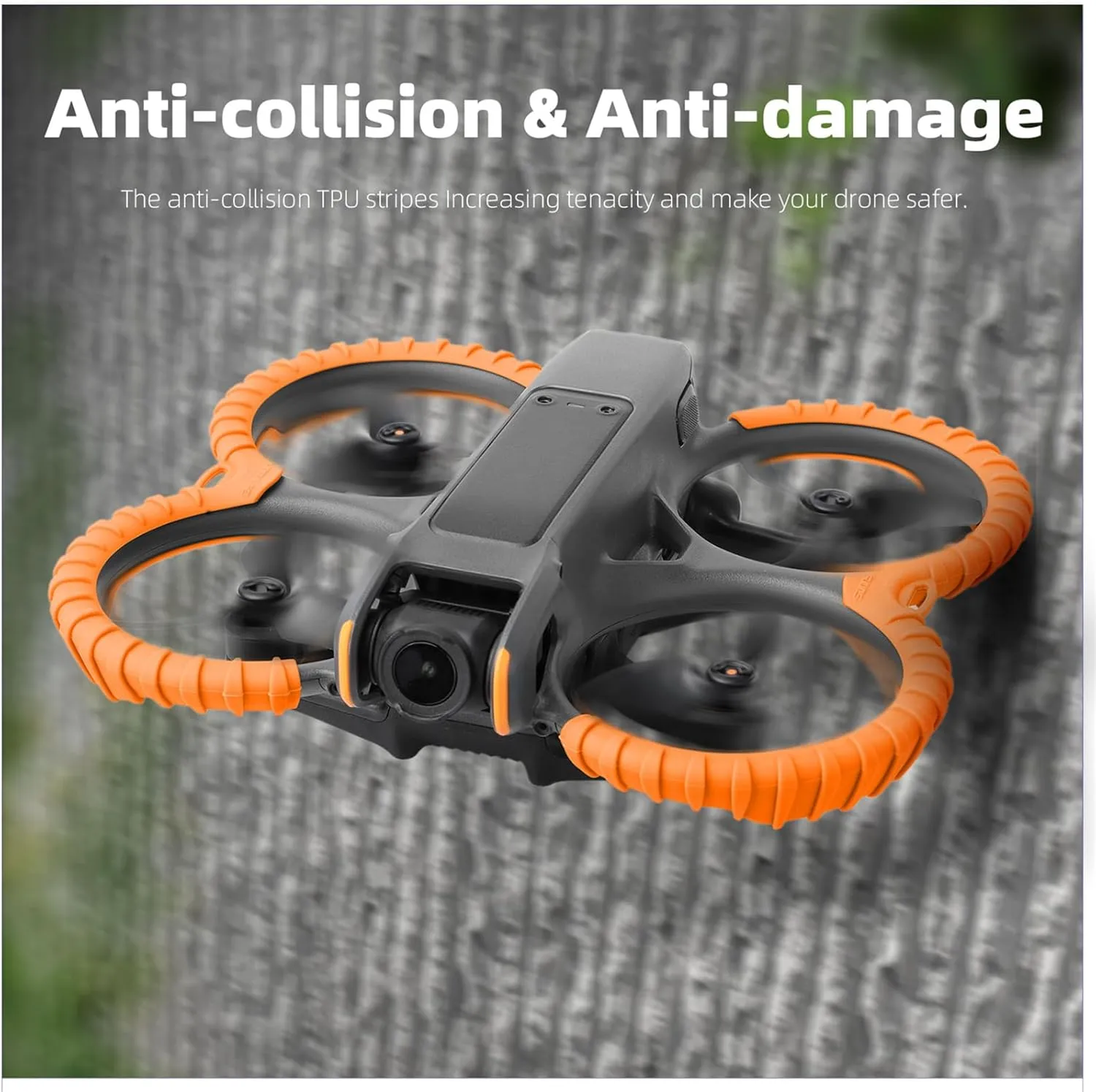 Avata 2 Propeller Guard Protector, Anti-Collision Prop Bumper Silicone Protective Cover Ring for DJI Avata 2 Accessories