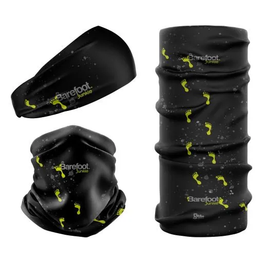 Barefoot Junkie Seamless Mulifunctional Scarf Black Yellow