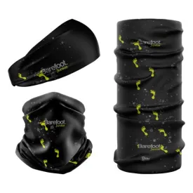 Barefoot Junkie Seamless Mulifunctional Scarf Black Yellow