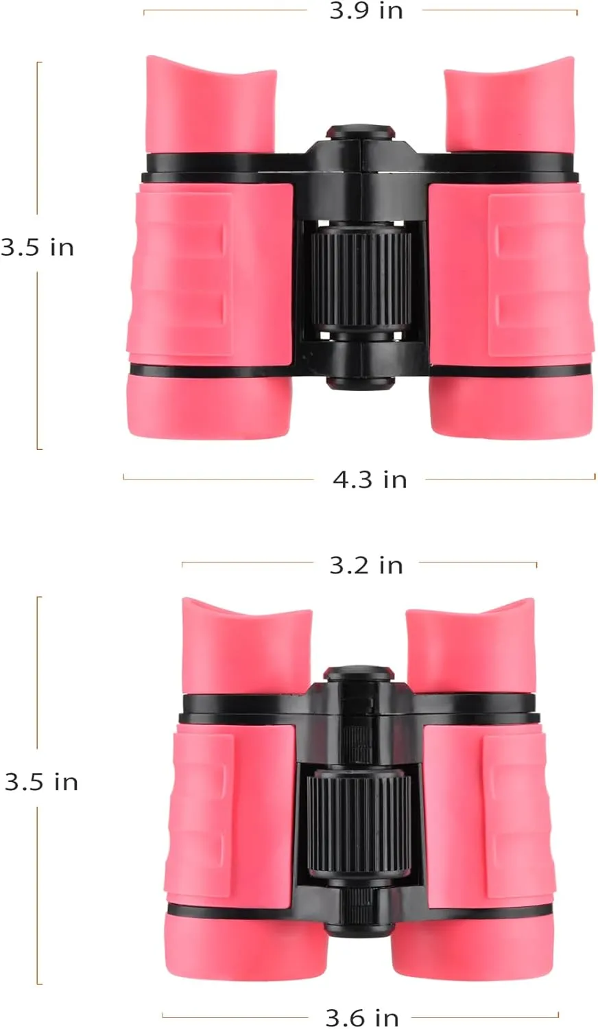 Binoculars for Kids, Toys for 3-12 Years Boys and Girls High-Resolution Optics Shockproof Mini Compact Toy Binoculars for Bird Watching, Hiking, Camping, Science, Detective
