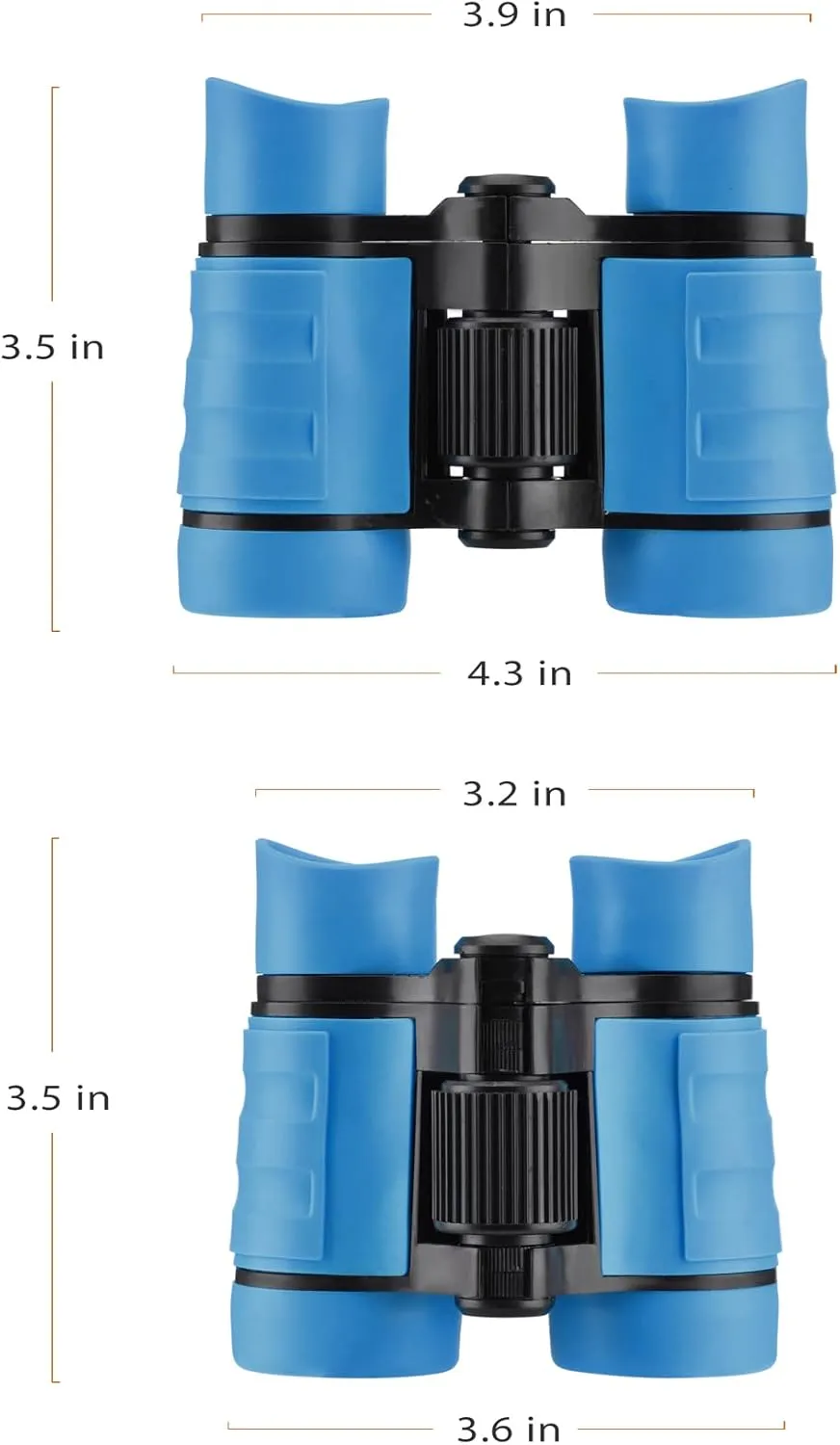 Binoculars for Kids, Toys for 3-12 Years Boys and Girls High-Resolution Optics Shockproof Mini Compact Toy Binoculars for Bird Watching, Hiking, Camping, Science, Detective