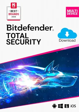 Bitdefender Total Security - 5 Devices | 2 year Subscription | PC/Mac | Activation Code by email