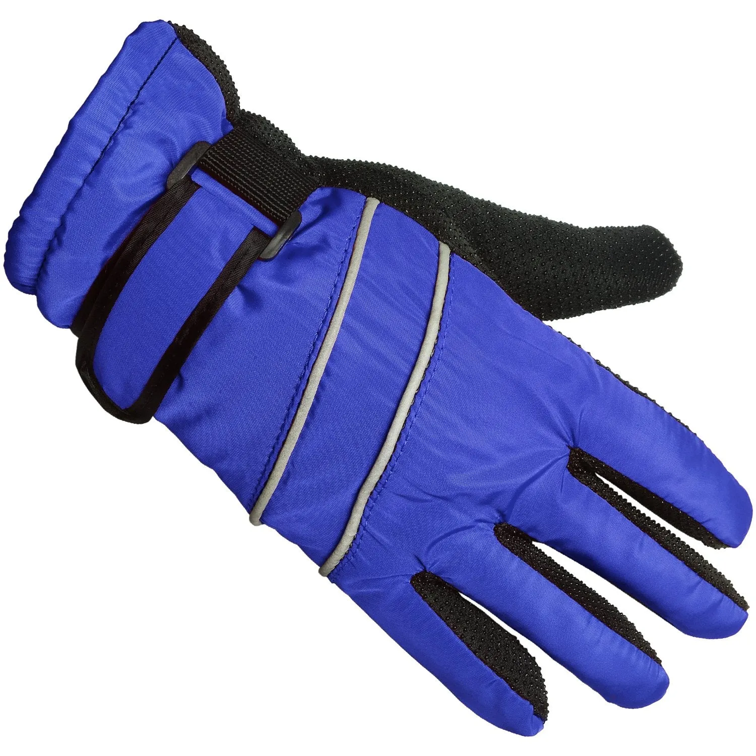 Boys Fleece Lined Warm Winter Gloves with Gripper Palm