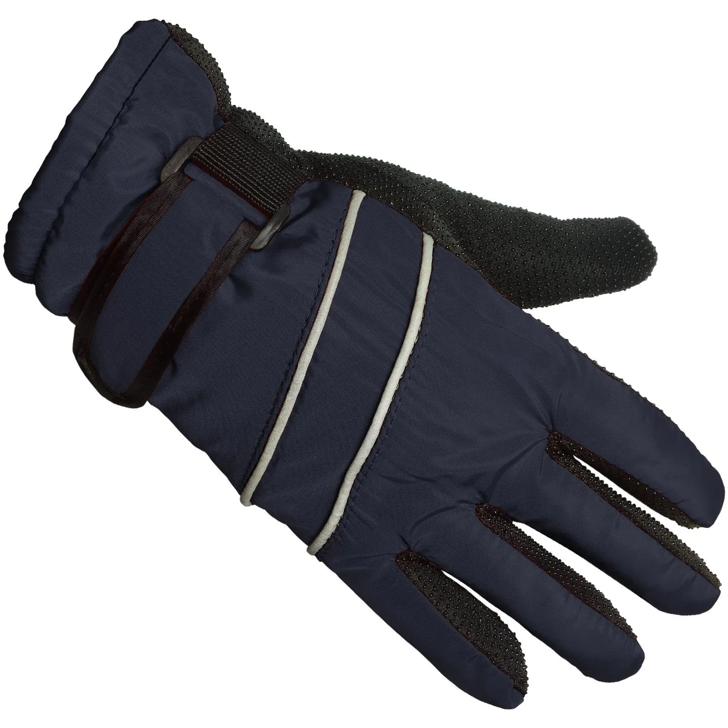 Boys Fleece Lined Warm Winter Gloves with Gripper Palm
