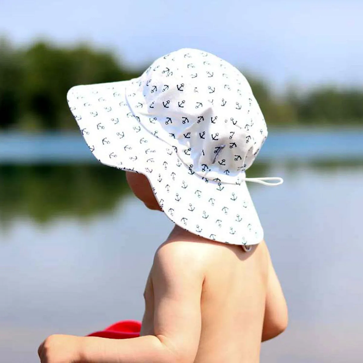 Bucket Cotton Sun Hat, 50  UPF, Adjustable – Narwhale