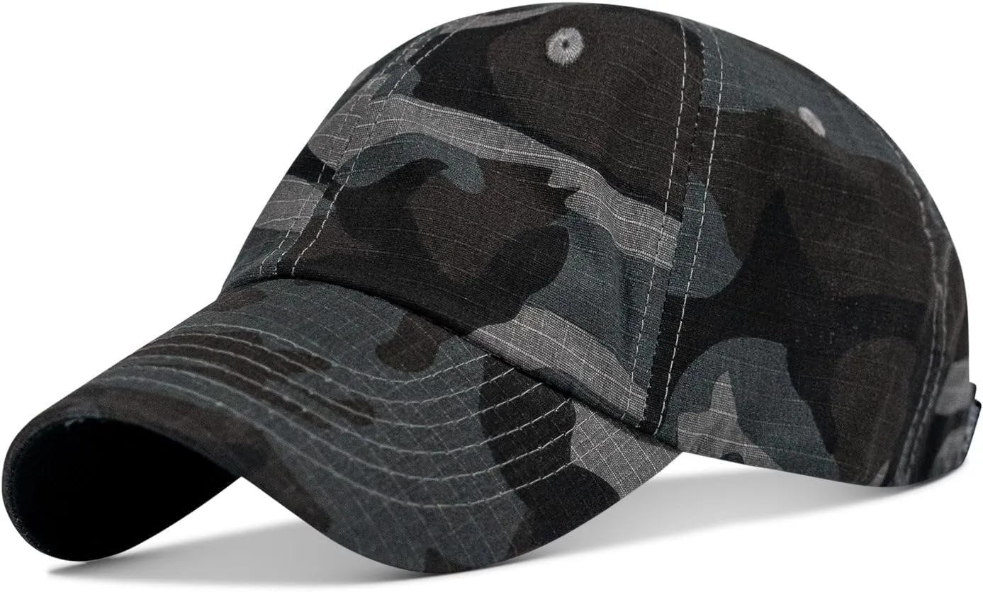 Combat Iron Ripstop Low Profile Military Operator Flex Hat | Soft Free Flow Mesh Backing | Flexible Hook & Loop Closure