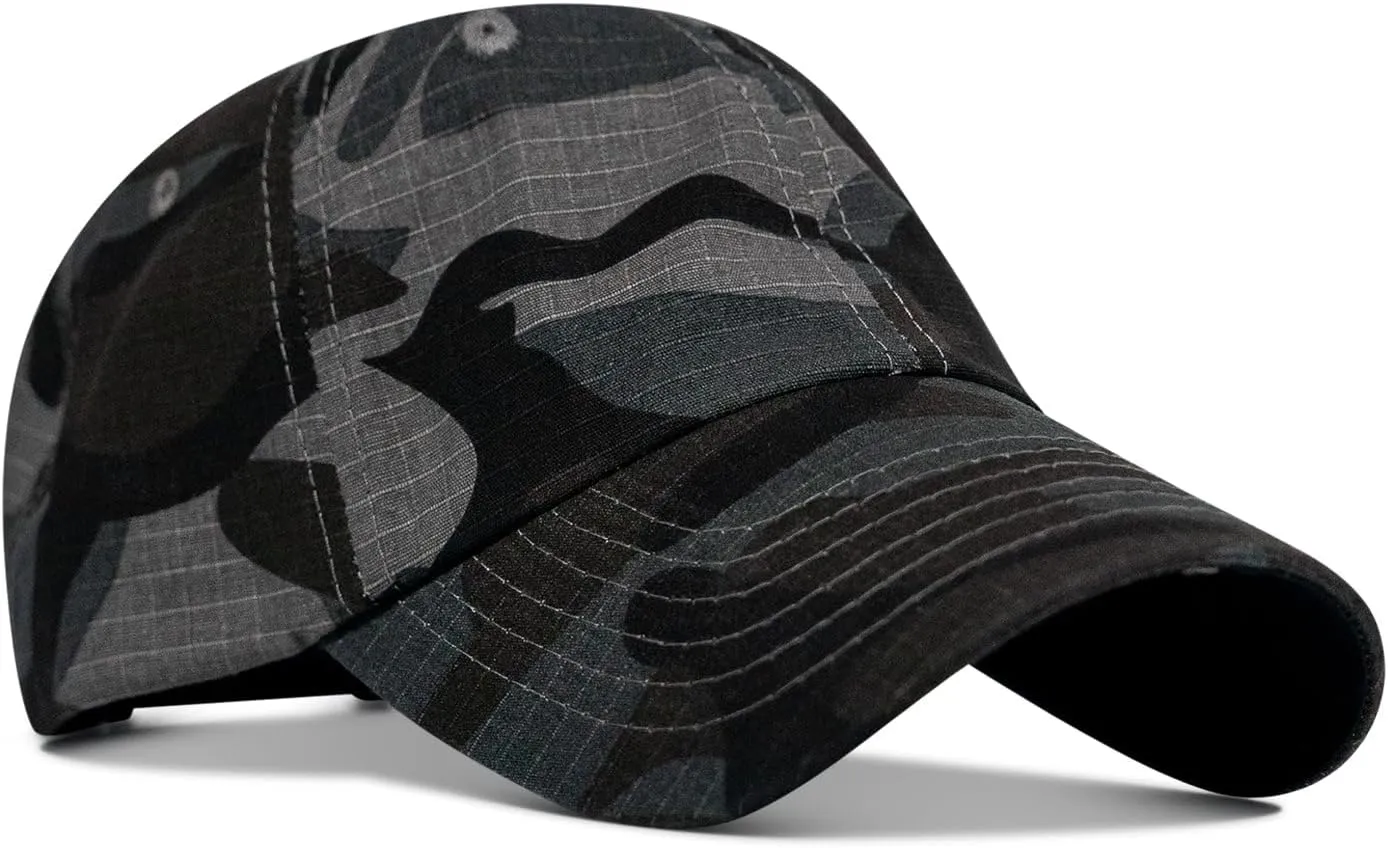 Combat Iron Ripstop Low Profile Military Operator Flex Hat | Soft Free Flow Mesh Backing | Flexible Hook & Loop Closure