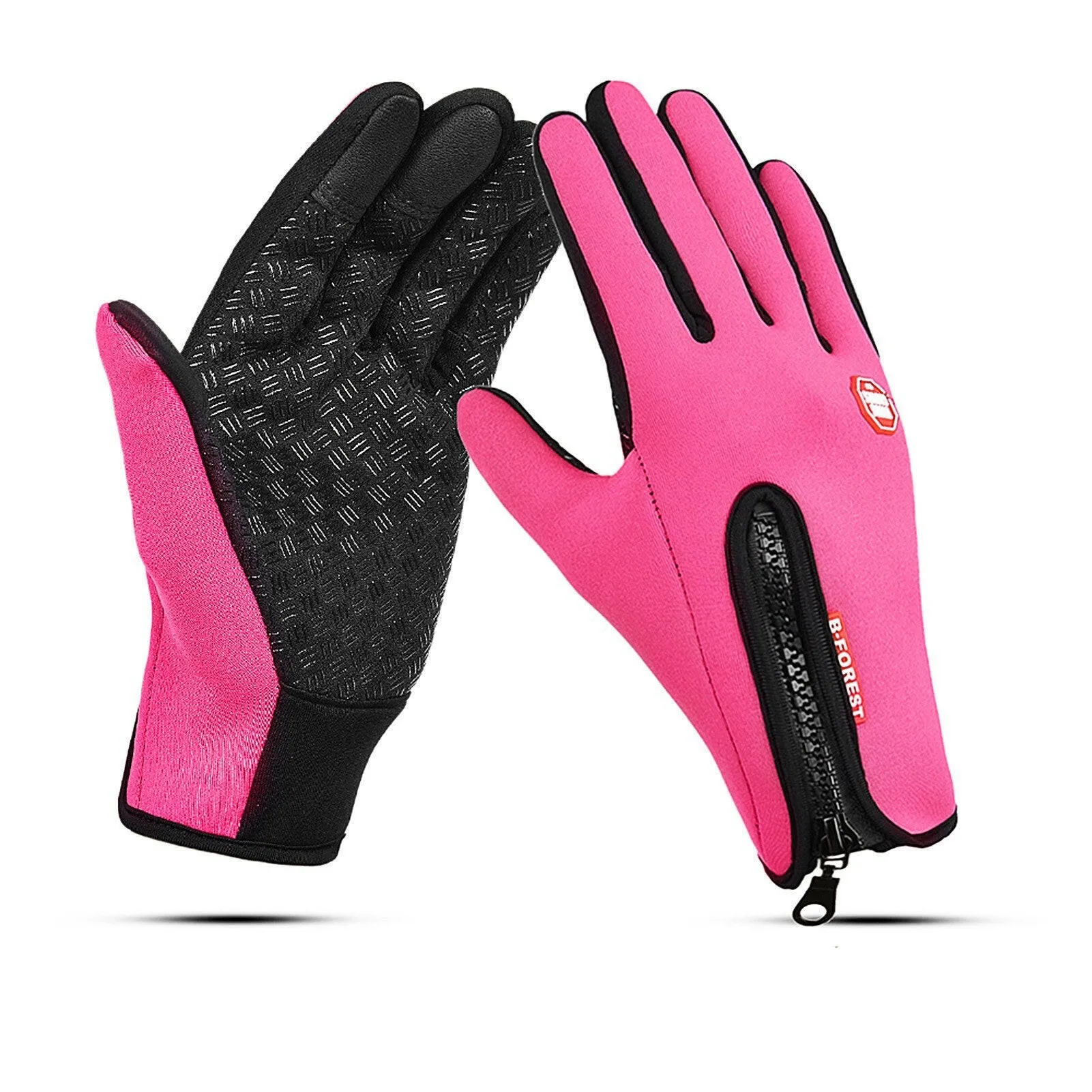 Cycling Gloves Touchscreen Waterproof Fleece Thermal Sports Gloves for Hiking Skiing
