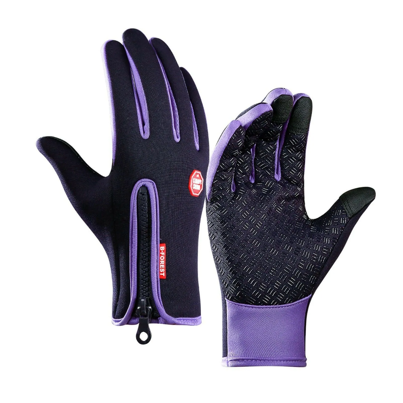 Cycling Gloves Touchscreen Waterproof Fleece Thermal Sports Gloves for Hiking Skiing