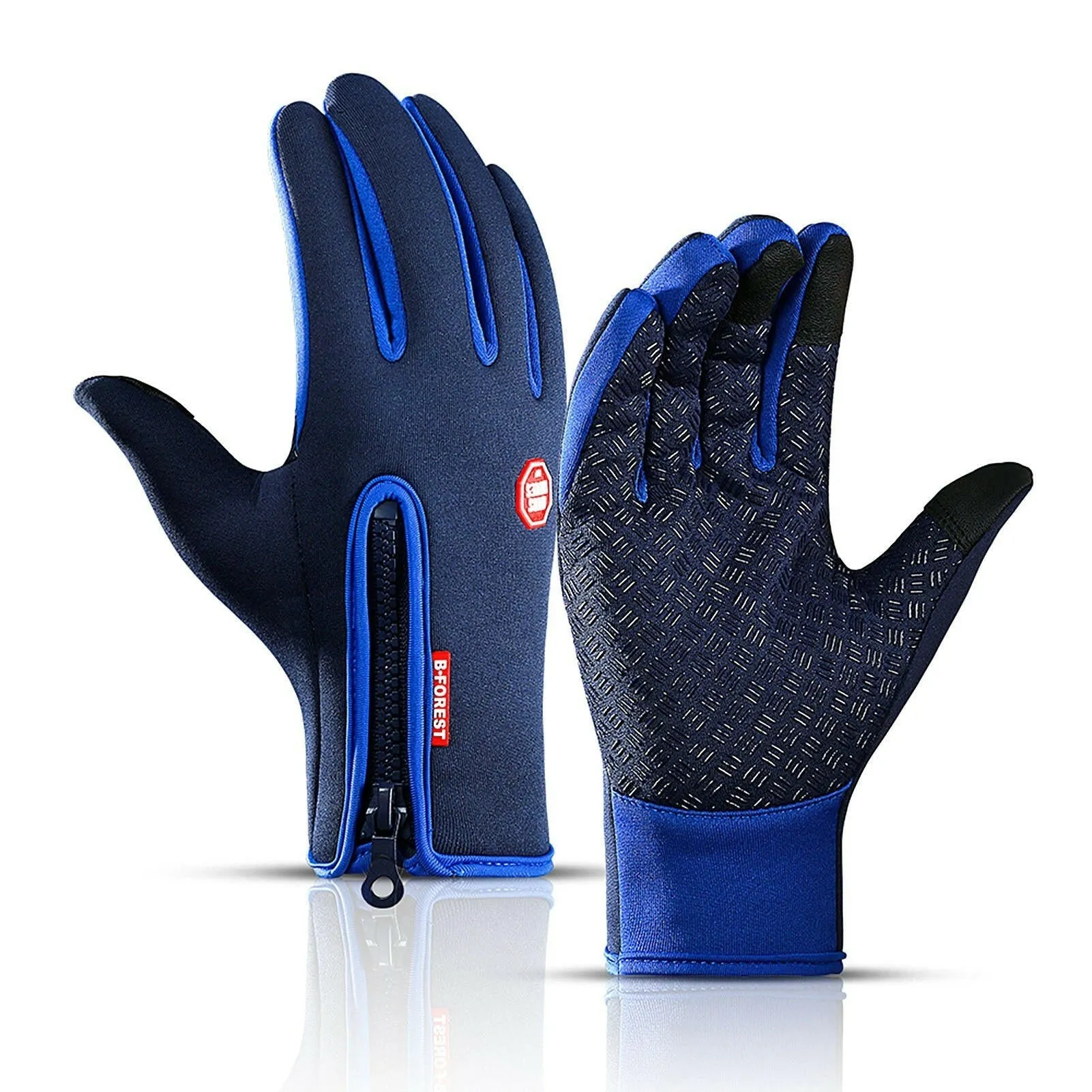 Cycling Gloves Touchscreen Waterproof Fleece Thermal Sports Gloves for Hiking Skiing