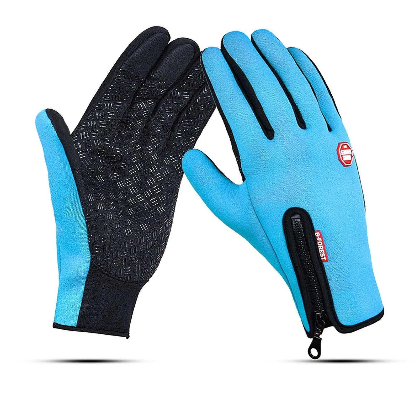 Cycling Gloves Touchscreen Waterproof Fleece Thermal Sports Gloves for Hiking Skiing