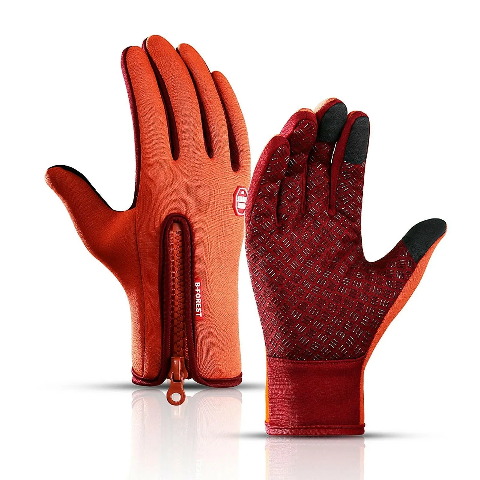 Cycling Gloves Touchscreen Waterproof Fleece Thermal Sports Gloves for Hiking Skiing