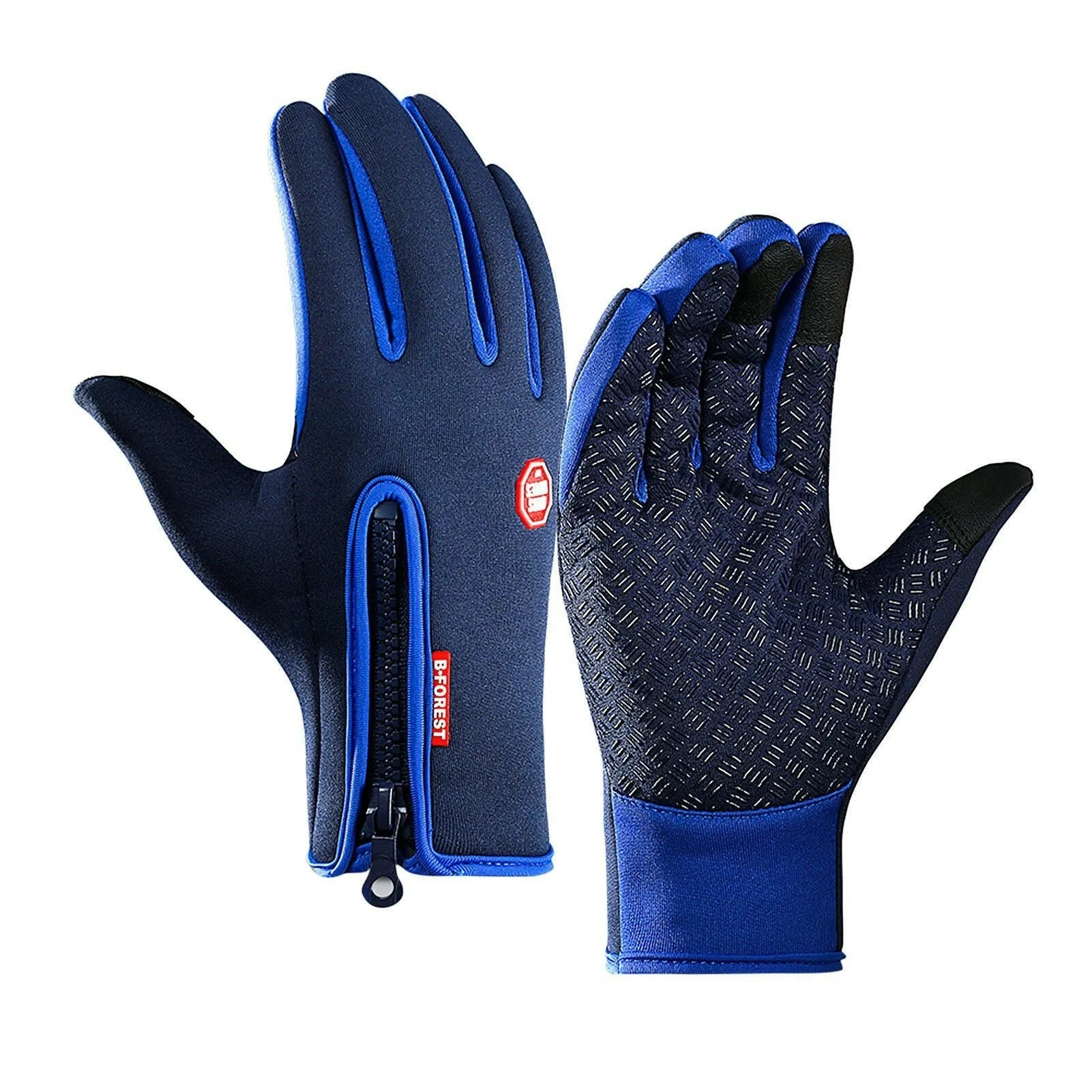 Cycling Gloves Touchscreen Waterproof Fleece Thermal Sports Gloves for Hiking Skiing