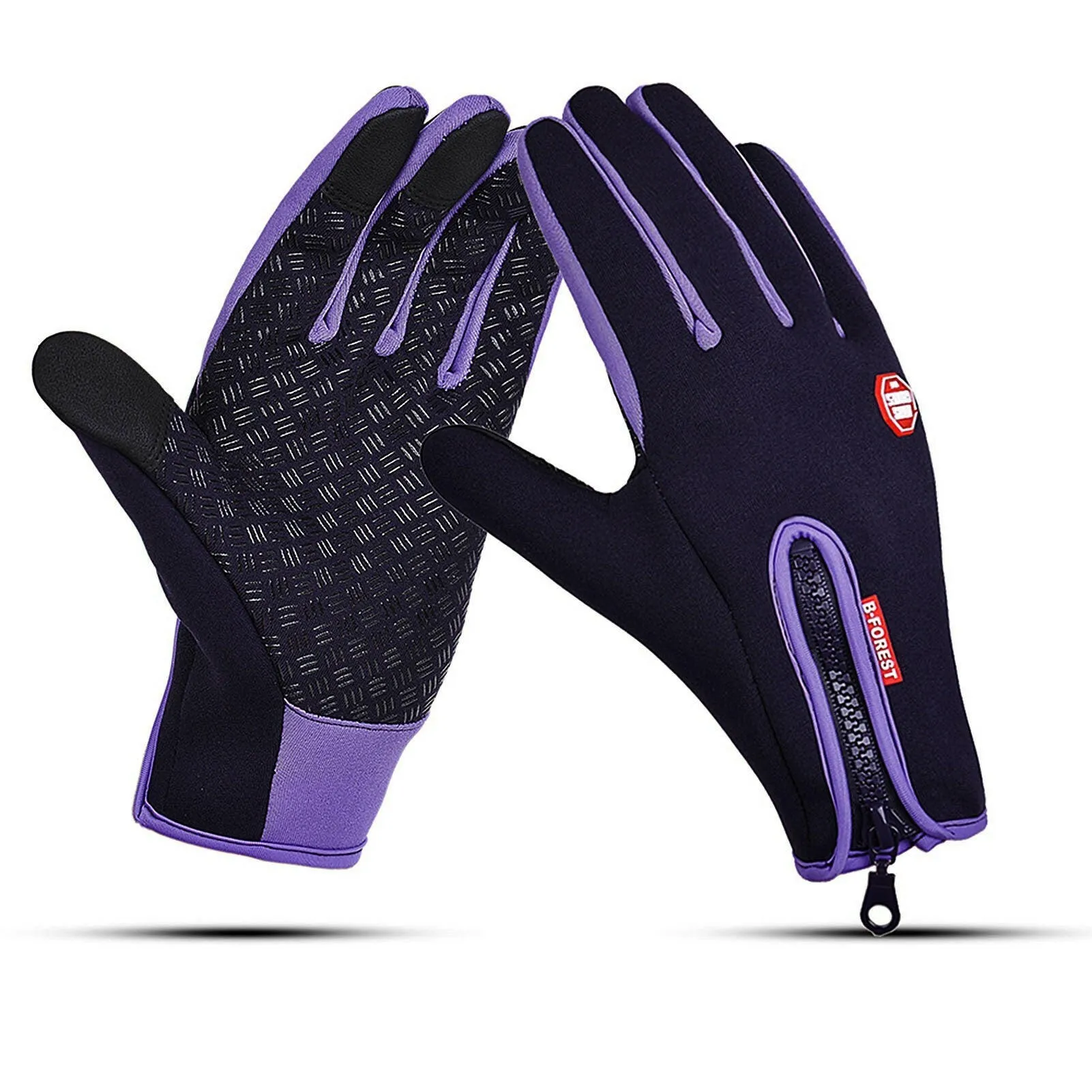 Cycling Gloves Touchscreen Waterproof Fleece Thermal Sports Gloves for Hiking Skiing