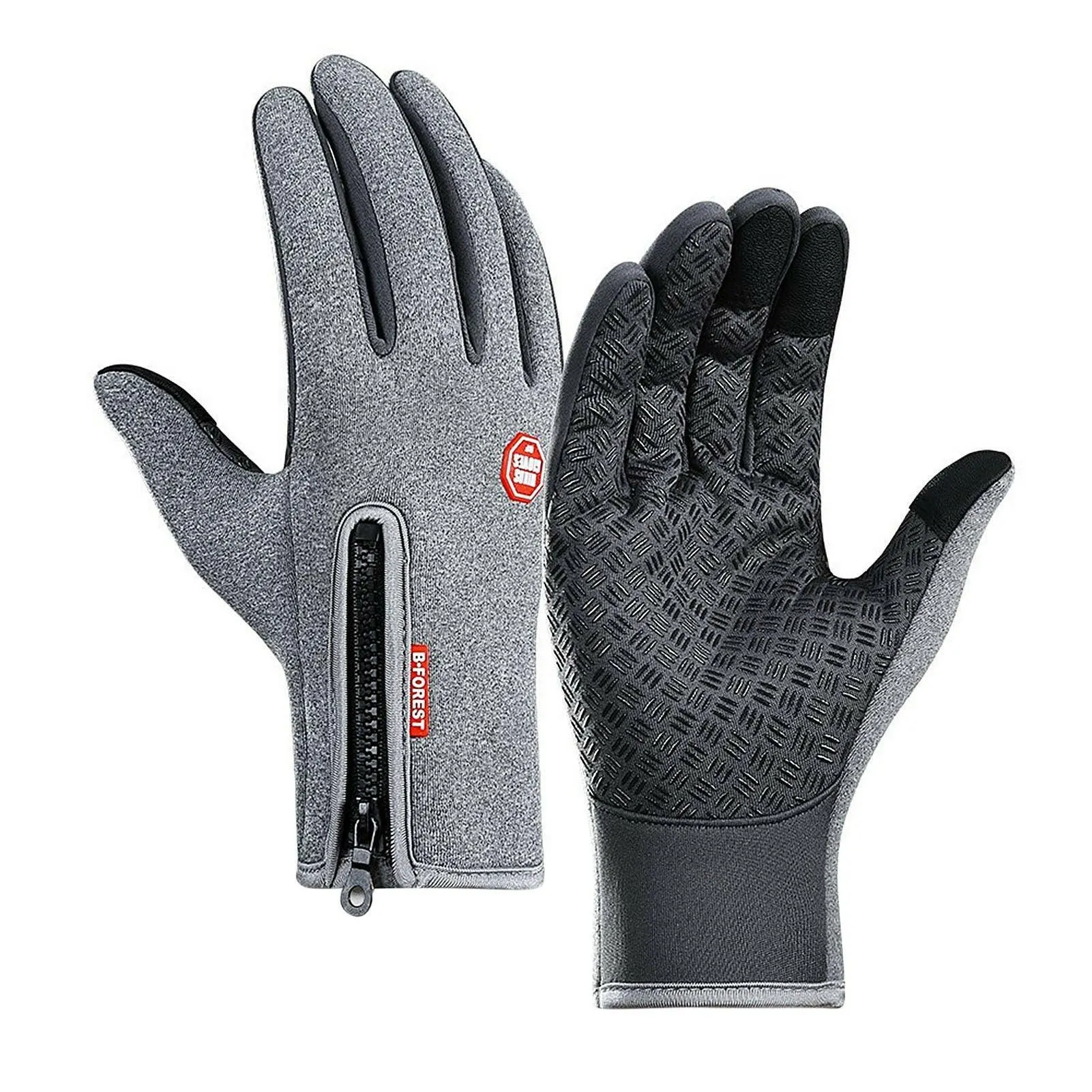 Cycling Gloves Touchscreen Waterproof Fleece Thermal Sports Gloves for Hiking Skiing