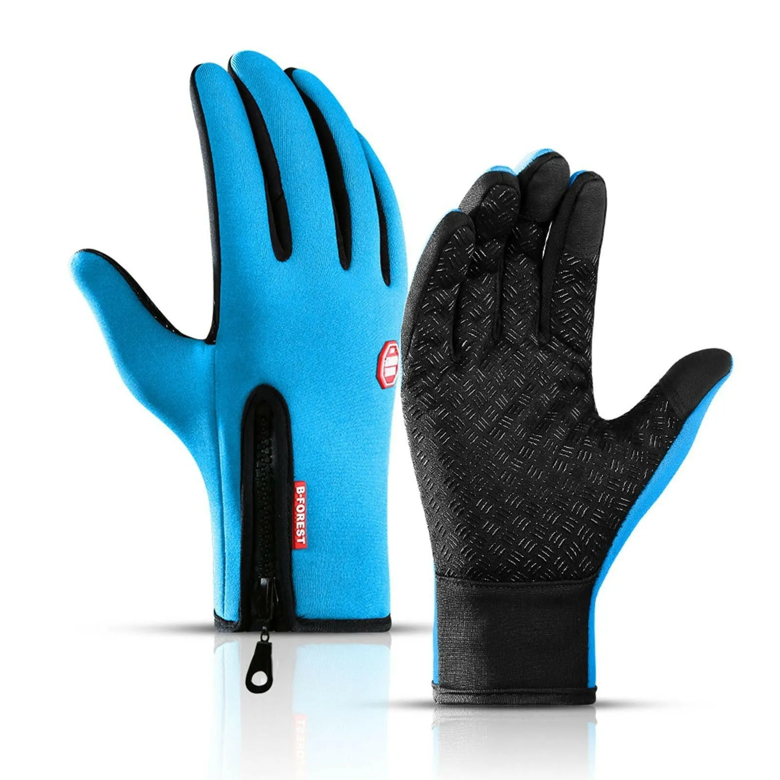 Cycling Gloves Touchscreen Waterproof Fleece Thermal Sports Gloves for Hiking Skiing