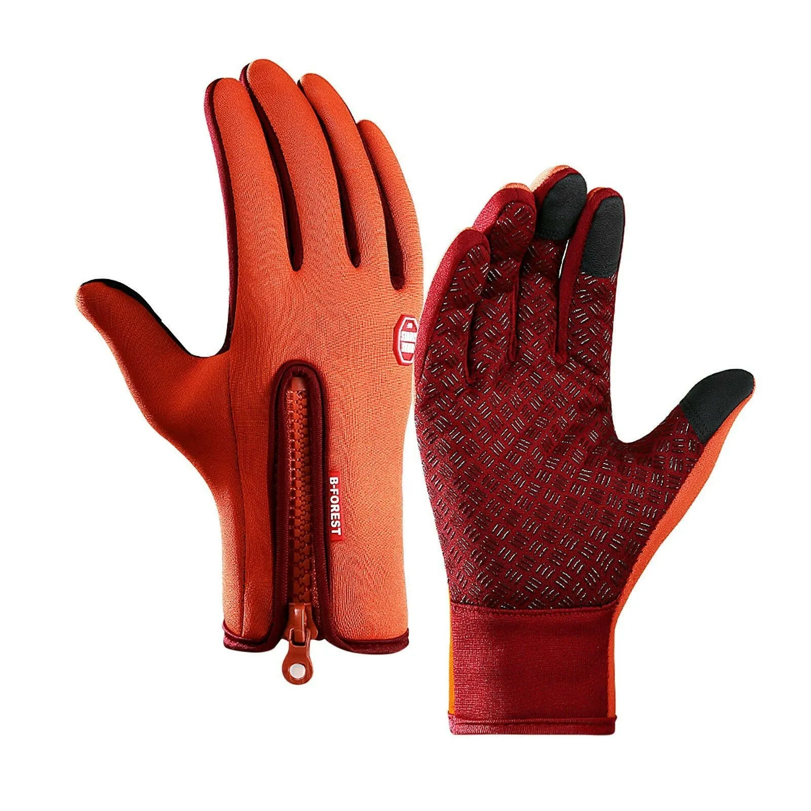 Cycling Gloves Touchscreen Waterproof Fleece Thermal Sports Gloves for Hiking Skiing