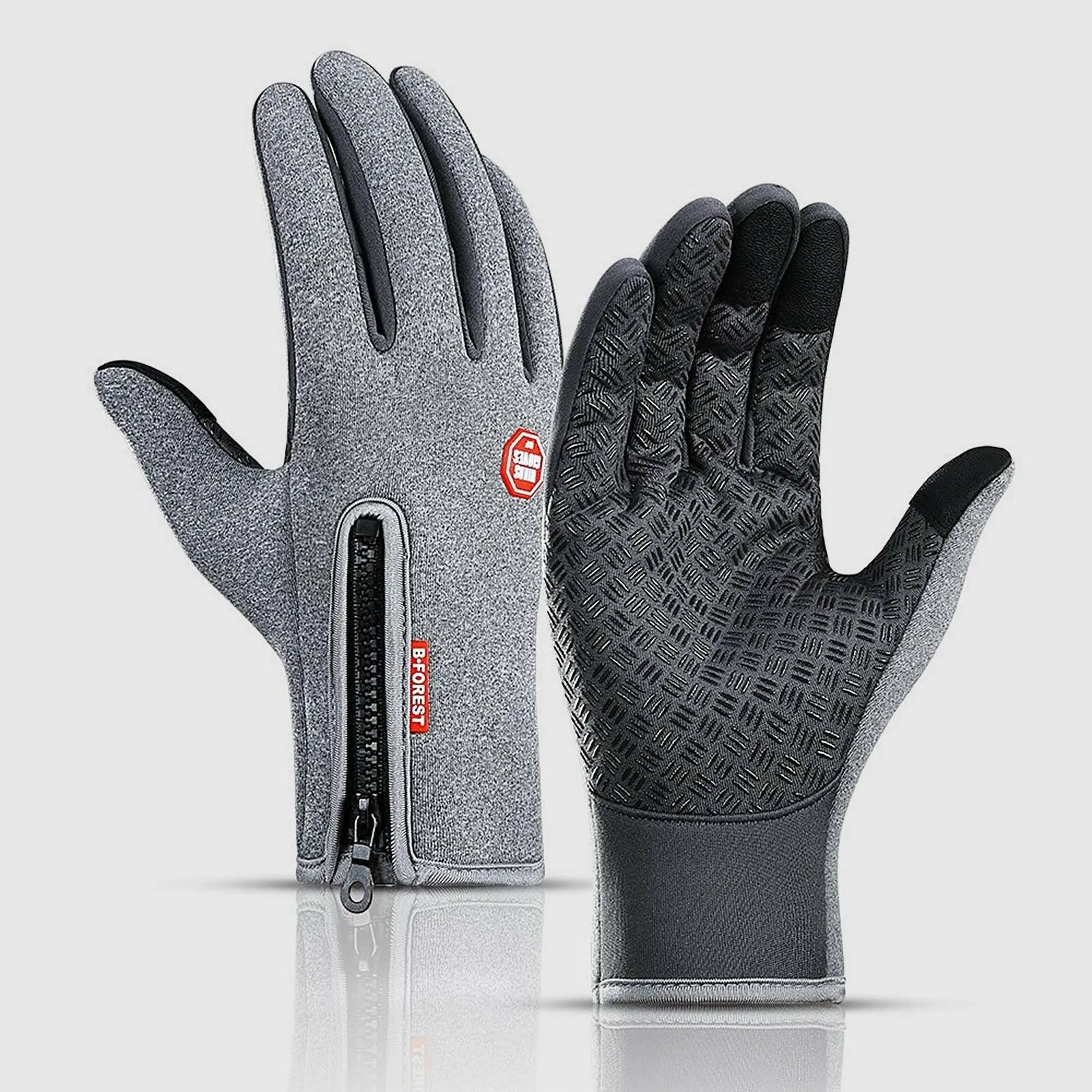 Cycling Gloves Touchscreen Waterproof Fleece Thermal Sports Gloves for Hiking Skiing