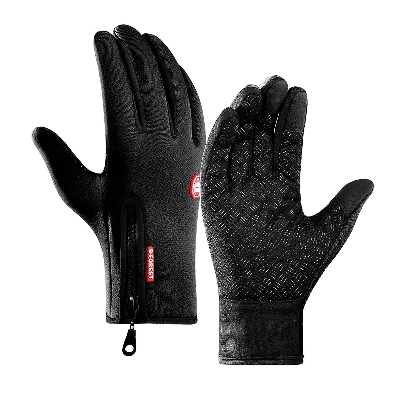 Cycling Gloves Touchscreen Waterproof Fleece Thermal Sports Gloves for Hiking Skiing