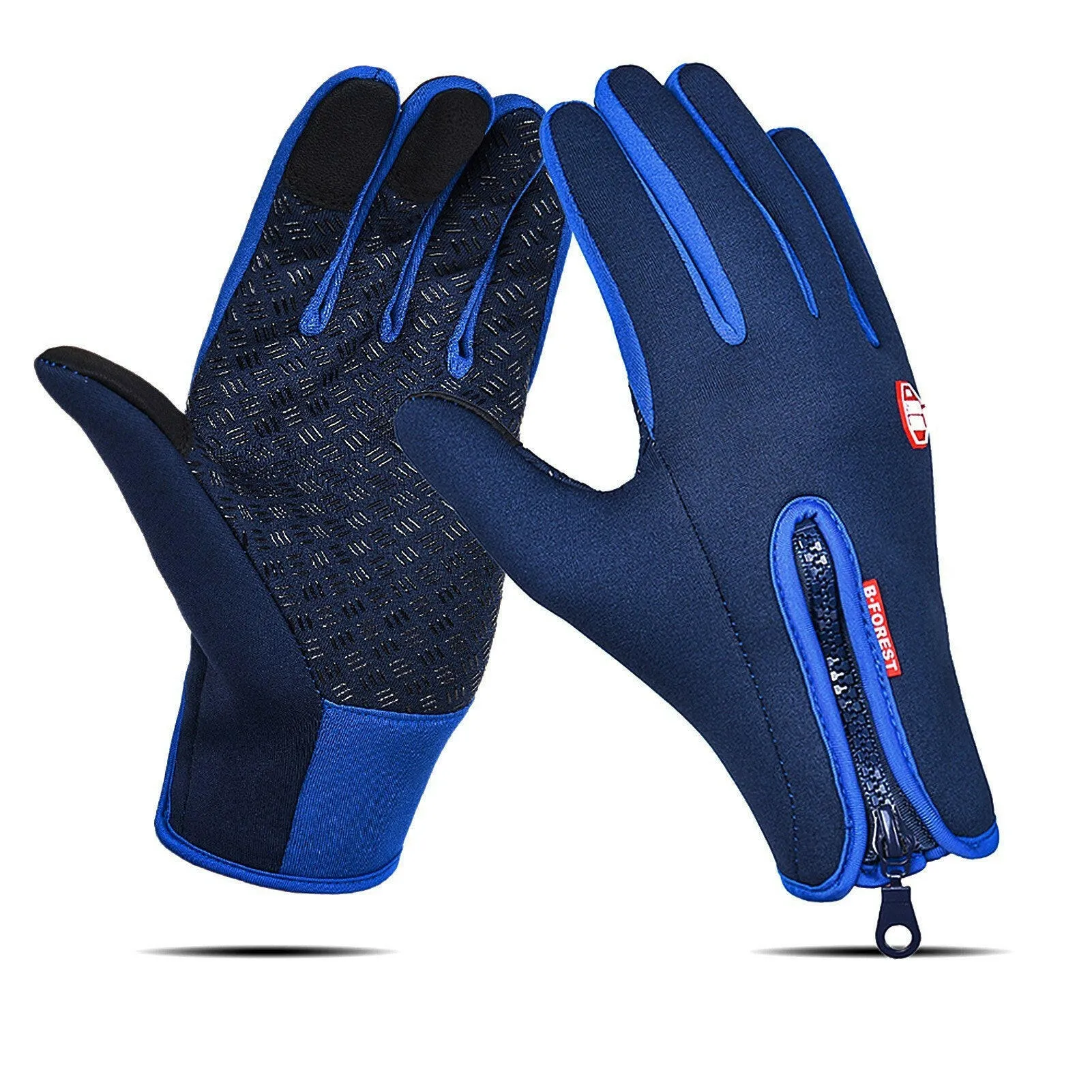 Cycling Gloves Touchscreen Waterproof Fleece Thermal Sports Gloves for Hiking Skiing