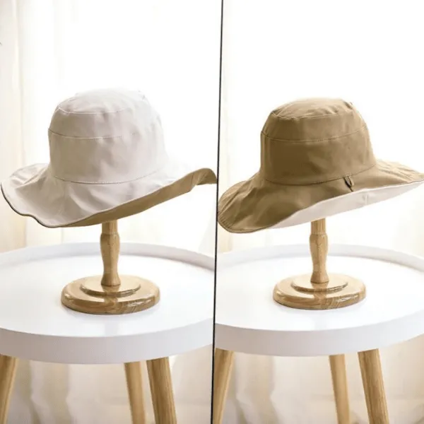 Double Sided 2 Tone Cotton Bucket Hat