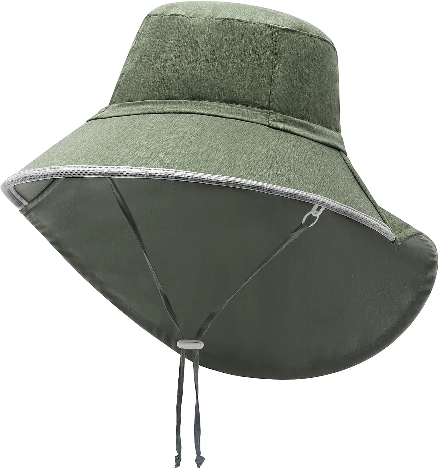 Duoyeree UV Protection Toddler Sun Hat - UPF 50  Beach & Summer Hat for Kids - Wide Brim Hat for Boys & Girls