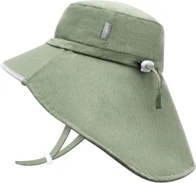 Duoyeree UV Protection Toddler Sun Hat - UPF 50  Beach & Summer Hat for Kids - Wide Brim Hat for Boys & Girls