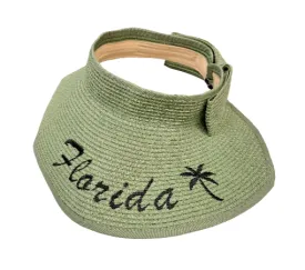 Florida Folding Paper Straw Hat