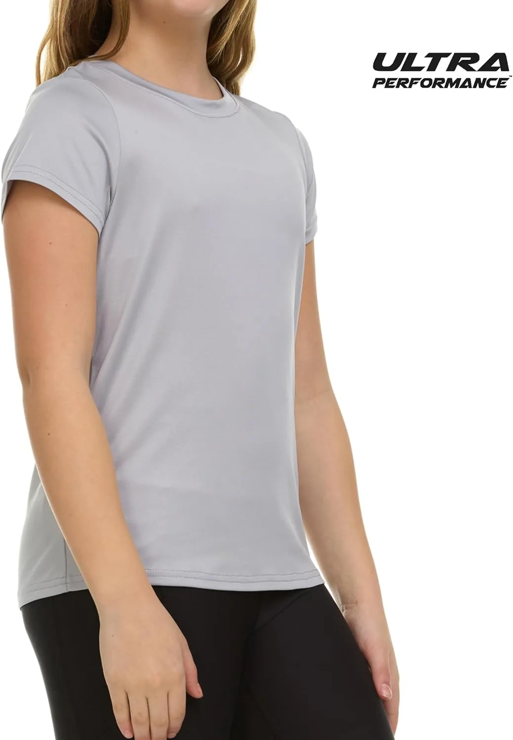 Girl's Athletic Shirts 3 Pack Crew Neck Short Sleeve Tees Summer Active Tops for Teen Girls Soccer & Sports Tshirts for Teens