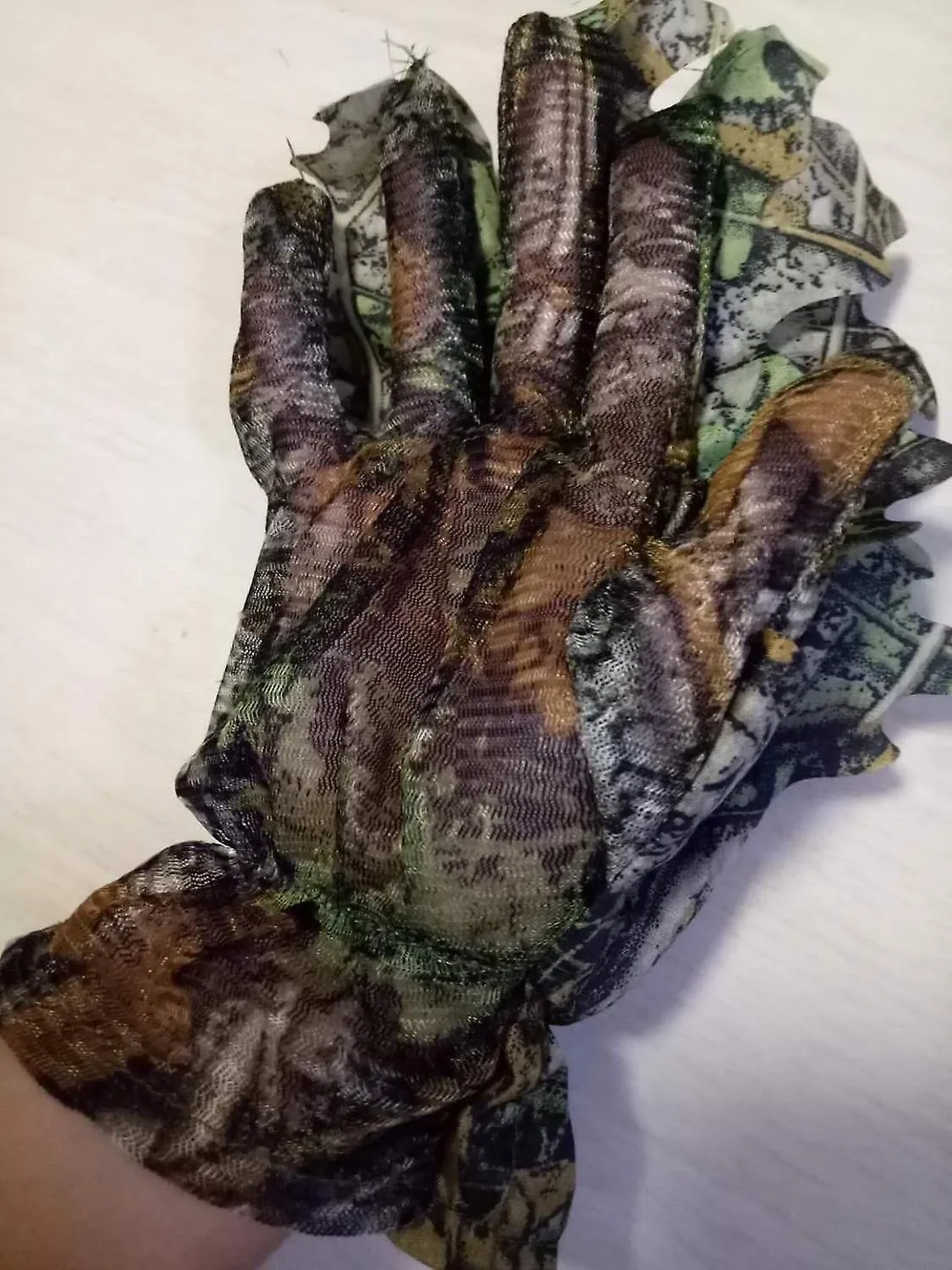 Gloves Mittens Outdoor Climbing Cycling Maple Leaves Bionic Camouflage Hunting Gloves