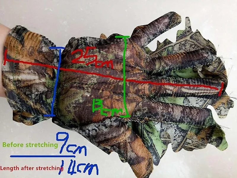 Gloves Mittens Outdoor Climbing Cycling Maple Leaves Bionic Camouflage Hunting Gloves