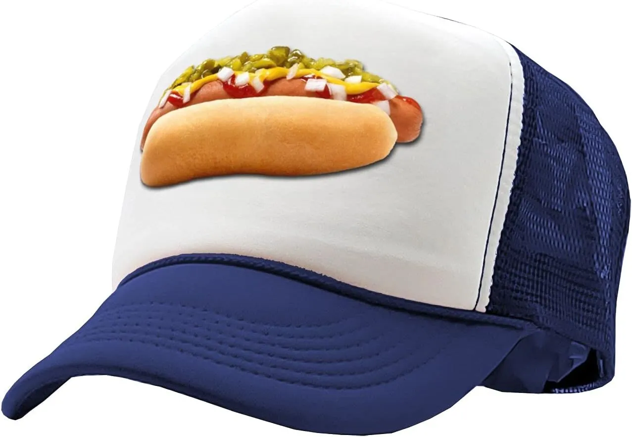 Gooder Tees - HOT Dog - Concession Truck Fair Carnival Snack - Vintage Retro Style Trucker Cap Hat