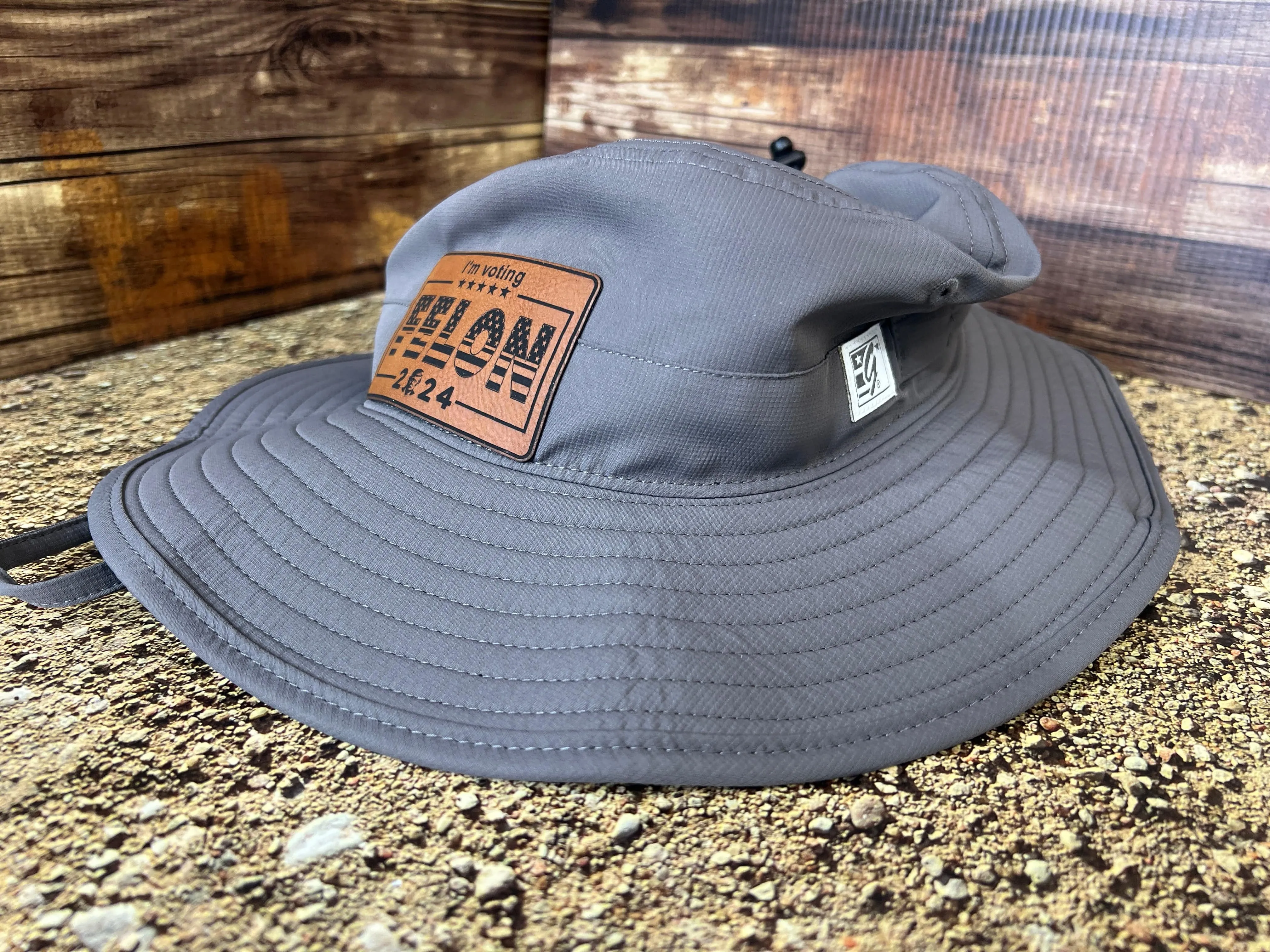 I’m Voting For Felon 2024 Booney Hat Premium Leatherette Patch on a The Game Booney Hat  Funny Hat GenX Hat Adult Hat Best Selling Bucket Hat