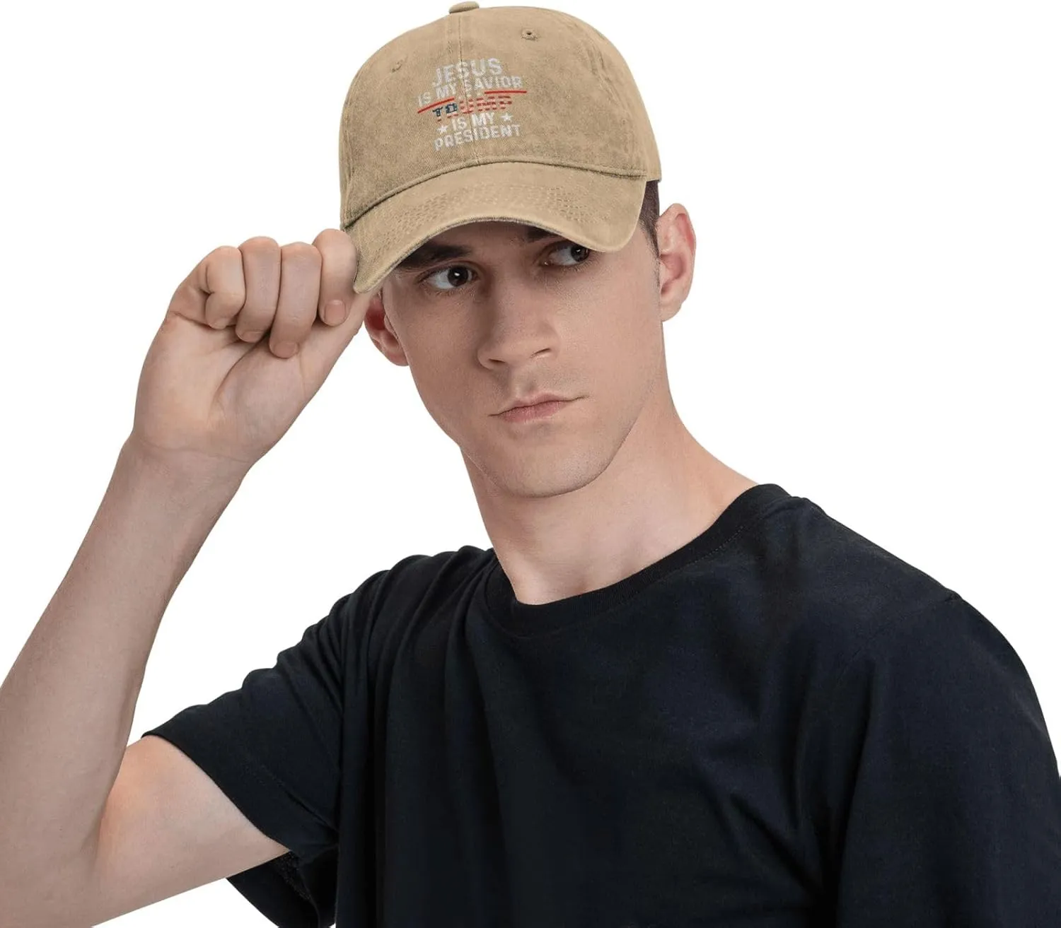 Jesus is My Savior is My President Hat for Men Baseball Hat Fashionable Caps