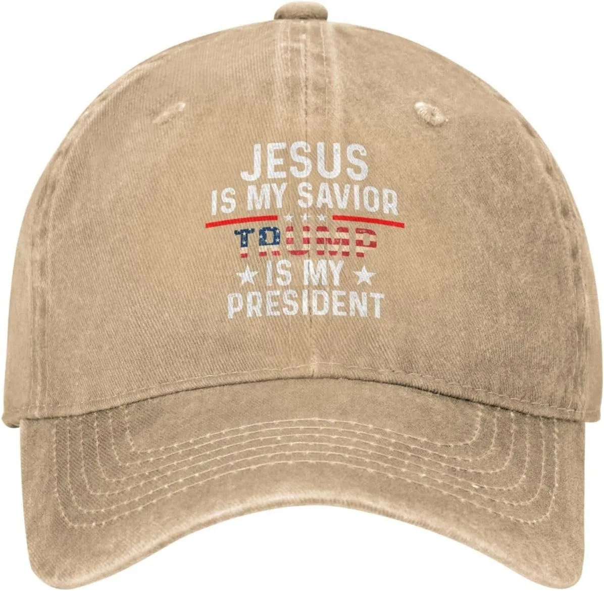 Jesus is My Savior is My President Hat for Men Baseball Hat Fashionable Caps