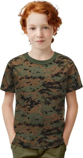 Kids Camo T-Shirt, Lightweight and Breathable Summer Camo T-Shirt for Outdoor Play, Adventure and Everyday Comfort