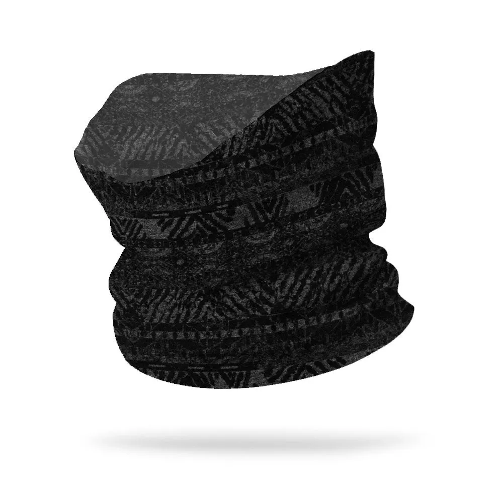KIDS Tribal Black Single Layer Neck Gaiter (12" Length)
