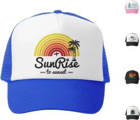 Kids Trucker Hat - Mesh Adjustable Baseball Cap for Boys - Baby, Toddler, School-Age Sizes