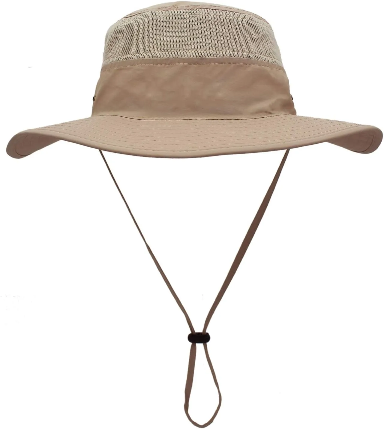 Men's Black Sun Hat Wide Brim Bucket Beach Safari Fishing Hat