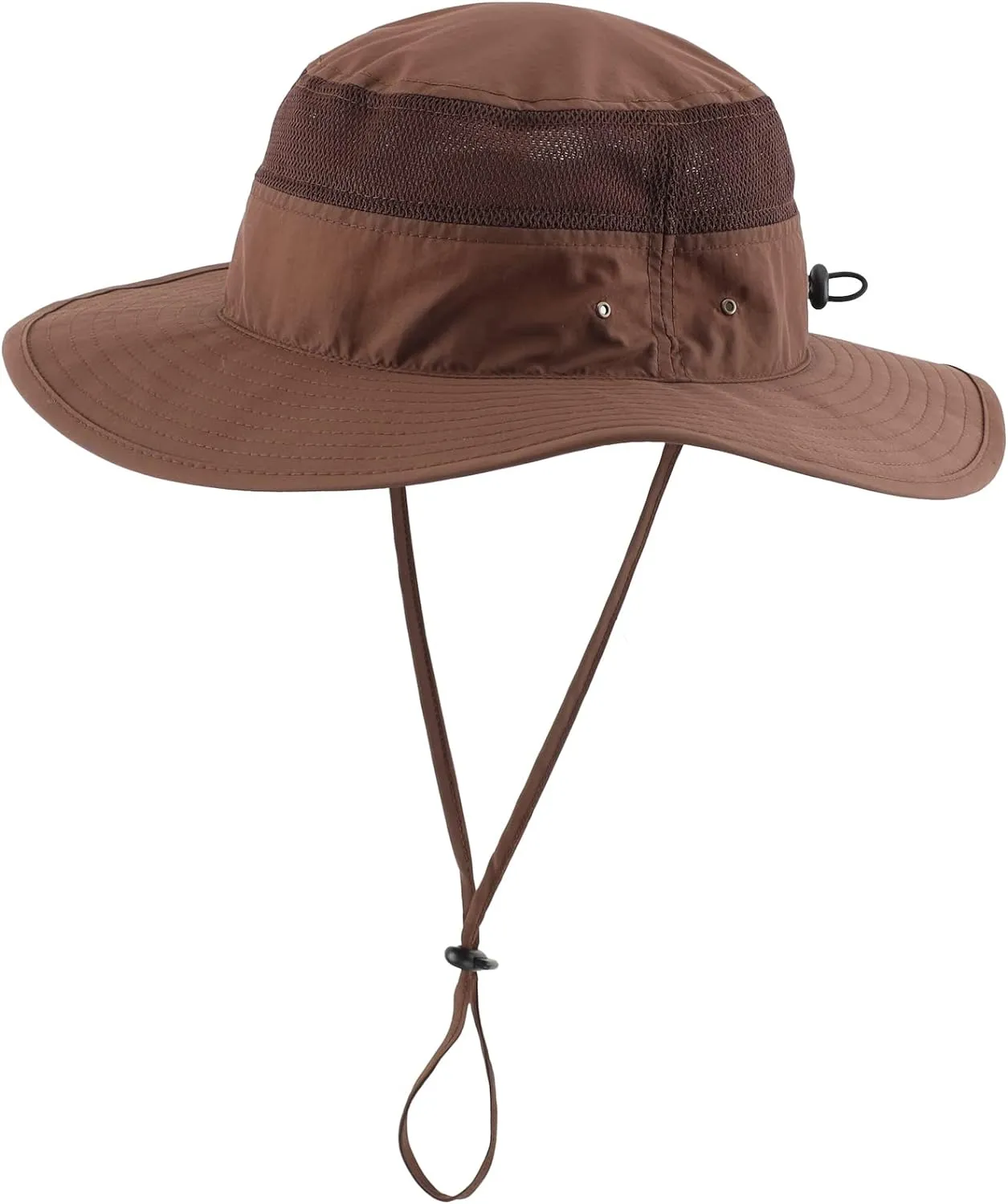 Men's Black Sun Hat Wide Brim Bucket Beach Safari Fishing Hat