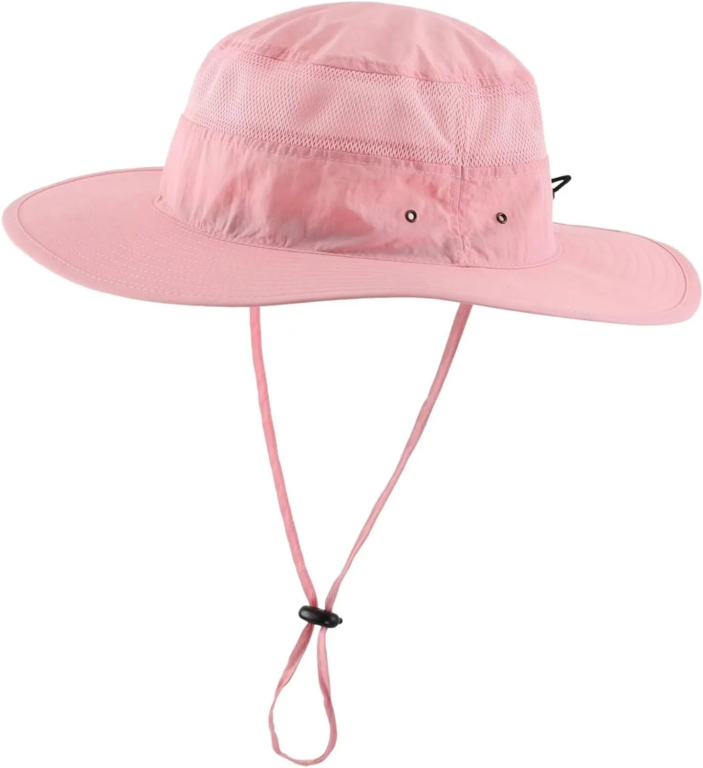 Men's Black Sun Hat Wide Brim Bucket Beach Safari Fishing Hat
