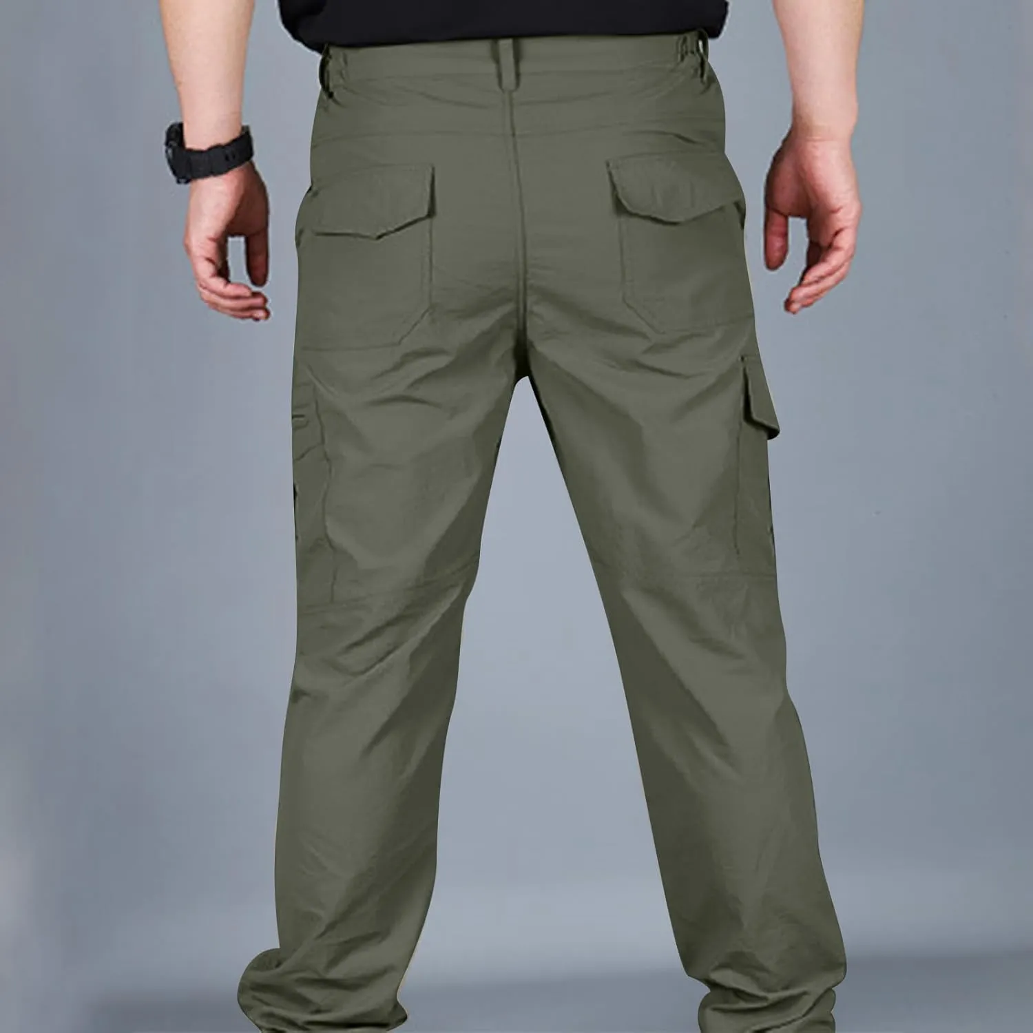 Men's Outdoor Cargo Hiking Pants Lightweight Waterproof Quick Dry Tactical Pants Casual Work Pants Joggers Trousers