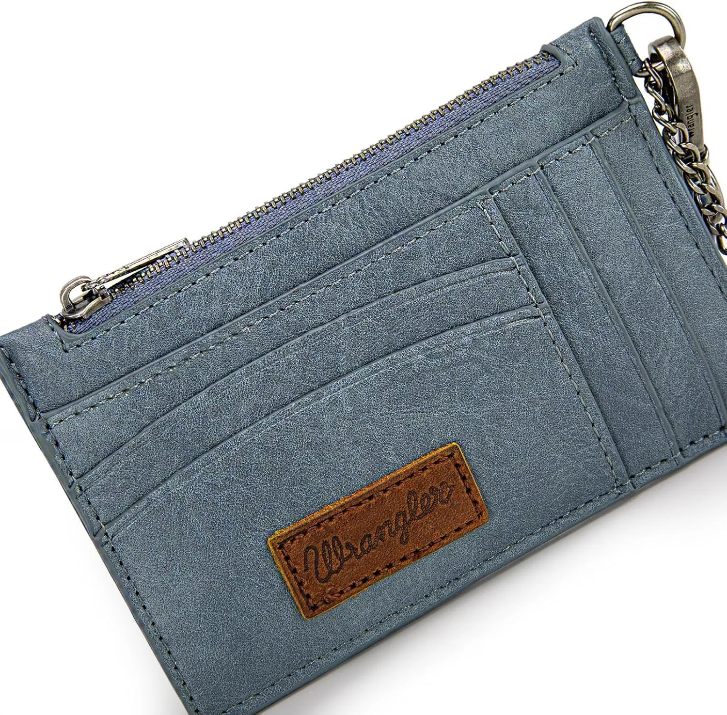 Montana West X Wrangler Credit Card Holders Slim Credit Card Holder Wallet Women RFID Card Holder Wallet Keychain Wristlet