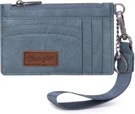 Montana West X Wrangler Credit Card Holders Slim Credit Card Holder Wallet Women RFID Card Holder Wallet Keychain Wristlet