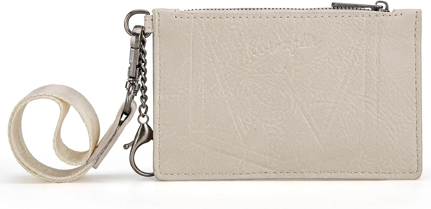 Montana West X Wrangler Small Credit Card Holder for Women Slim Card Holder Wallet Womens Ladies Female Wristlet Keychain Wallet