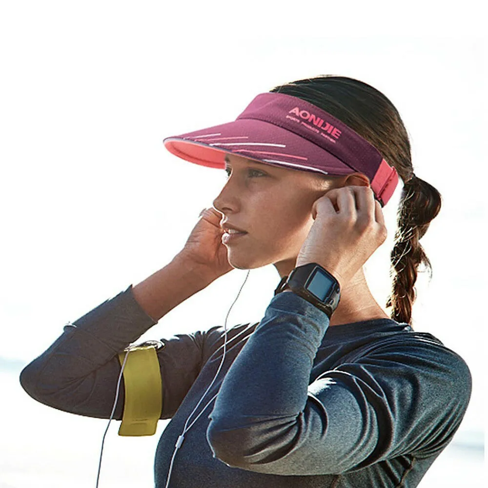 New Adjustable Men Women Sun-Protective Hat With Wide Brim Ultraviolet-proof Cap Visor Cap For Beach Golf Fishing Marathon Running Cycling Summer Sports Equipment
